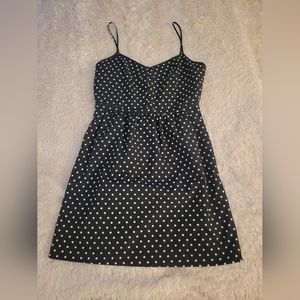 J Crew Spaghetti Strap Polka Dot Mini Dress, Size 8